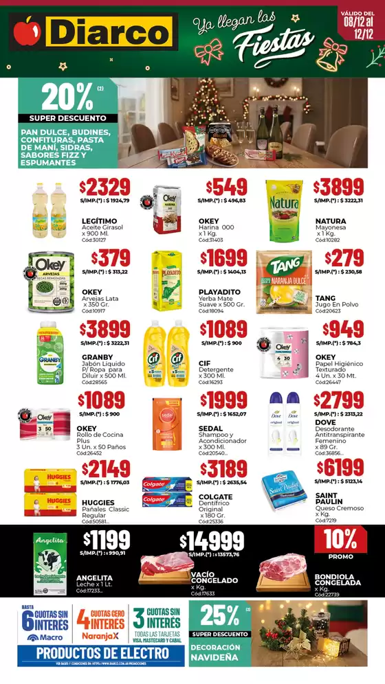 Catálogo Diarco | OFERTAS GBA | 2025-12-08T00:00:00.000Z - 2025-12-12T00:00:00.000Z