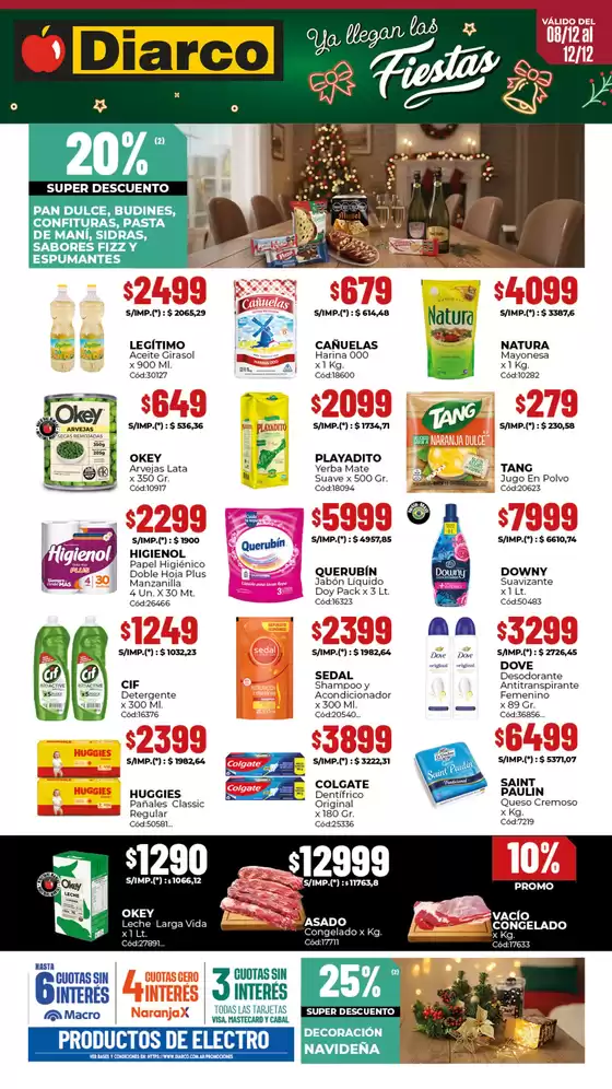 Catálogo Diarco en San Antonio de Padua | OFERTAS SUR | 2025-12-08T00:00:00.000Z - 2025-12-12T00:00:00.000Z