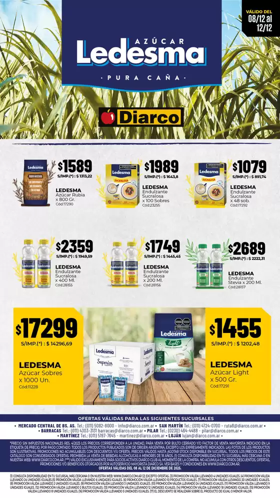 Catálogo Diarco | ESPECIAL LEDESMA | 2025-12-08T00:00:00.000Z - 2025-12-12T00:00:00.000Z