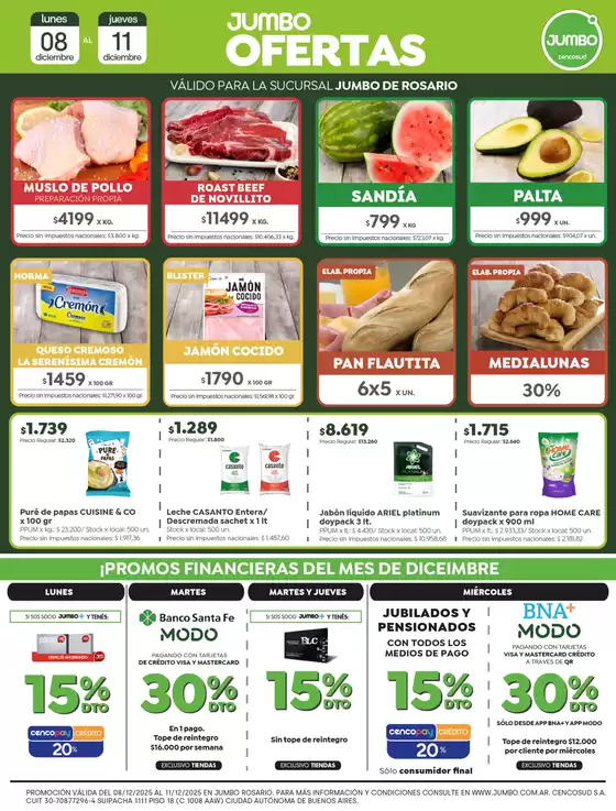 Catálogo Jumbo en San Antonio de Padua | Ofertas | Rosario | 2025-12-08T00:00:00.000Z - 2025-12-11T00:00:00.000Z