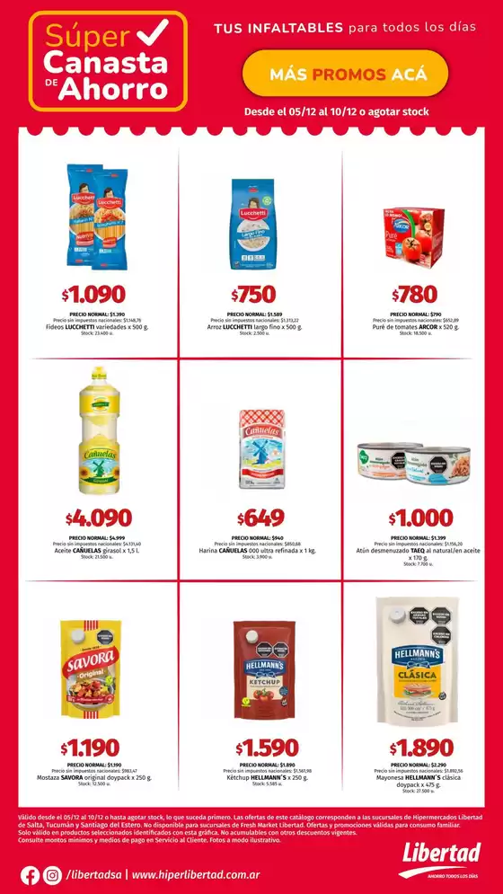 Catálogo Hiper Libertad en Paraná | Ofertas especiales para ti | 2025-12-05T00:00:00.000Z - 2025-12-10T00:00:00.000Z