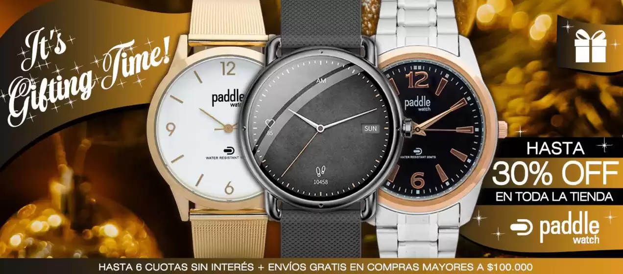 Catálogo Paddle Watch en Lomas de Zamora | It's gifting time! | 2025-12-11T00:00:00.000Z - 2025-12-26T00:00:00.000Z