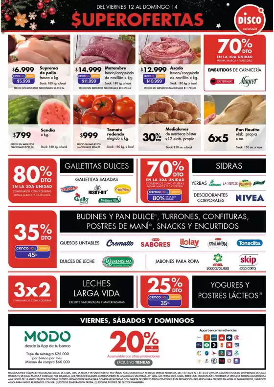 Catálogo Disco | Ofertas | Bs. As. y Santa Fé | 2025-12-12T00:00:00.000Z - 2025-12-14T00:00:00.000Z