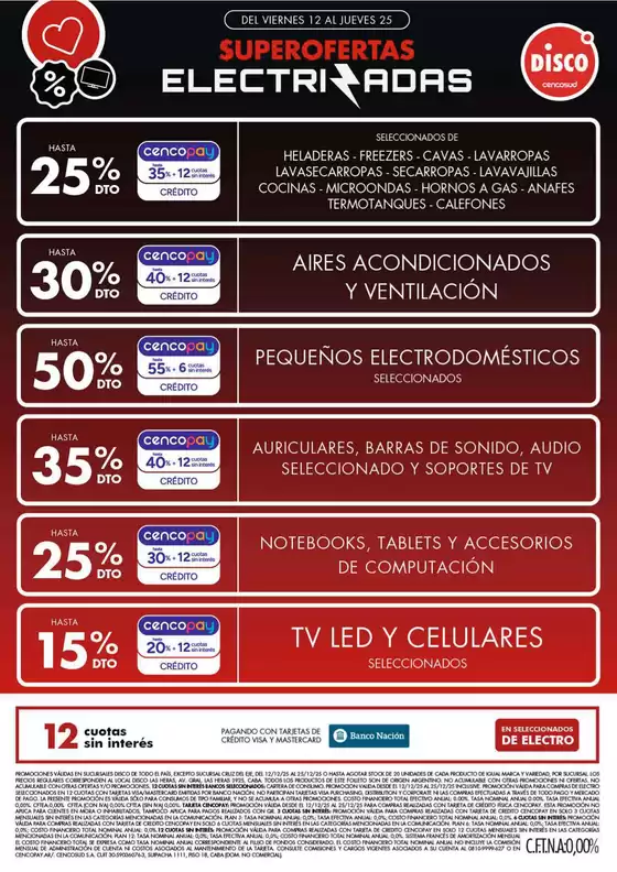 Catálogo Disco en Lomas de Zamora | Ofertas | Electro, T. Libre y más | 2025-12-12T00:00:00.000Z - 2025-12-25T00:00:00.000Z