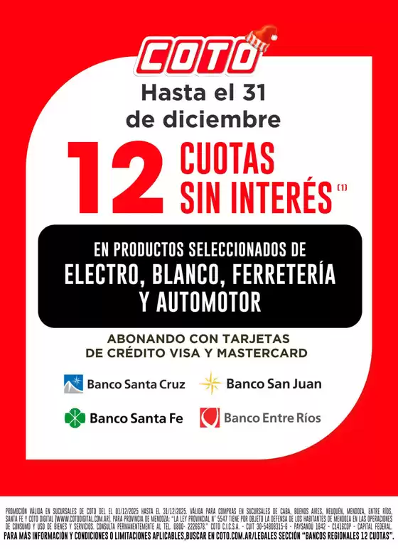 Catálogo Coto | Coto Afiche Web- Bancos Regionales | 2025-12-01T00:00:00.000Z - 2025-12-31T00:00:00.000Z
