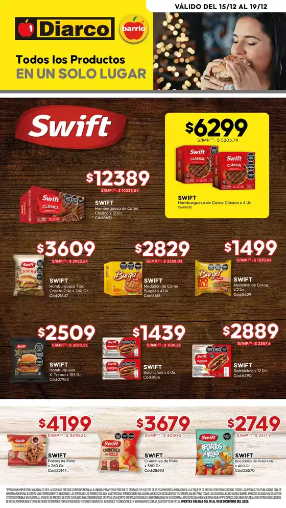 Catálogo Diarco | ESPECIAL SWIFT | 2025-12-15T00:00:00.000Z - 2025-12-19T00:00:00.000Z
