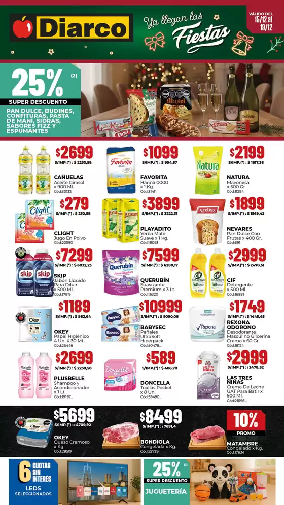 Catálogo Diarco en Mar del Plata | OFERTAS SUR | 2025-12-15T00:00:00.000Z - 2025-12-19T00:00:00.000Z
