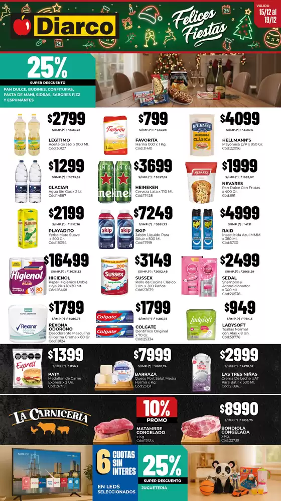 Catálogo Diarco en Mar del Plata | OFERTAS PUEBLO SUR | 2025-12-15T00:00:00.000Z - 2025-12-19T00:00:00.000Z