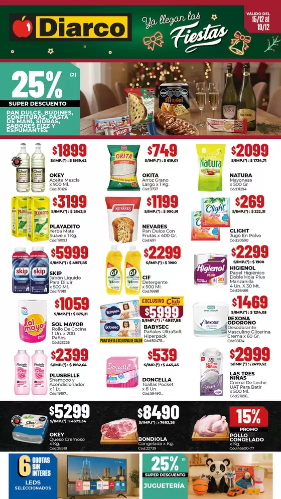 Catálogo Diarco en Mar del Plata | OFERTAS GBA | 2025-12-15T00:00:00.000Z - 2025-12-19T00:00:00.000Z