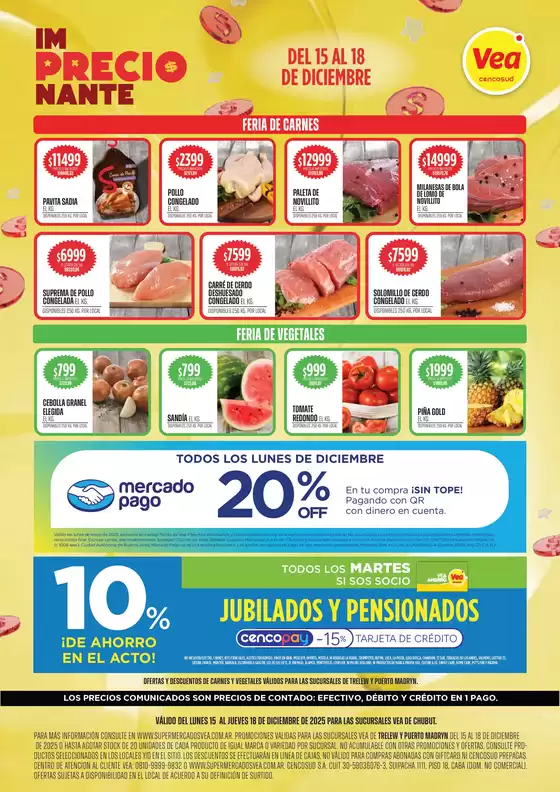 Catálogo Supermercados Vea en Rosario | Ofertas semanal Chubut | 2025-12-15T00:00:00.000Z - 2025-12-18T00:00:00.000Z