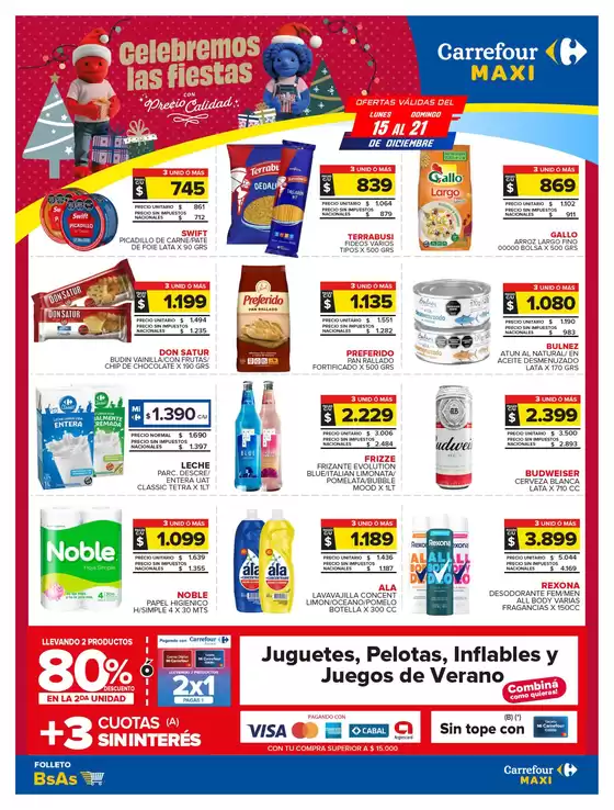 Catálogo Carrefour Maxi | OFERTAS SEMANALES | 2025-12-15T00:00:00.000Z - 2025-12-21T00:00:00.000Z