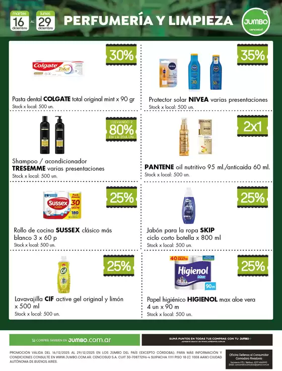 Catálogo Jumbo en Buenos Aires | Especial Perfumería y Limpieza | 2025-12-16T00:00:00.000Z - 2025-12-29T00:00:00.000Z