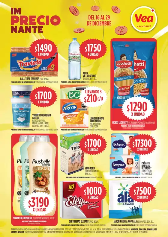 Catálogo Supermercados Vea | Oferta semanal Cuyo Patagonia | 2025-12-16T00:00:00.000Z - 2025-12-29T00:00:00.000Z