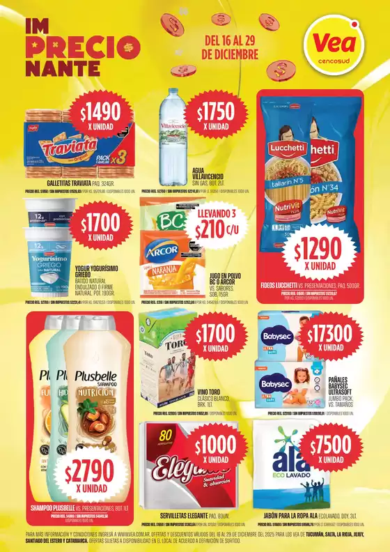 Catálogo Supermercados Vea | Oferta imPRECIOnante | 2025-12-16T00:00:00.000Z - 2025-12-29T00:00:00.000Z