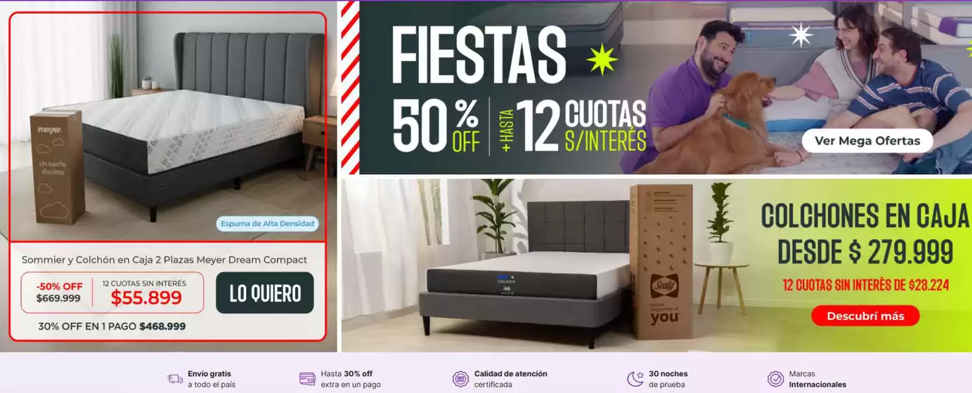 Catálogo Sommier Center | Fiesta ! Hasta 50% off | 2025-12-16T00:00:00.000Z - 2025-12-31T00:00:00.000Z