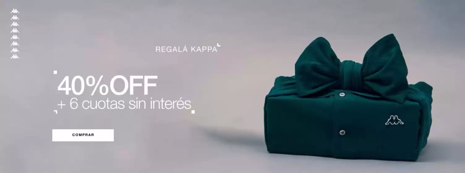 Catálogo Kappa en Comodoro Rivadavia | 40% off | 2025-12-16T00:00:00.000Z - 2025-12-31T00:00:00.000Z