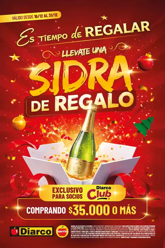 Catálogo Diarco | ESPECIAL SIDRA DE REGALO | 2025-12-16T00:00:00.000Z - 2025-12-31T00:00:00.000Z
