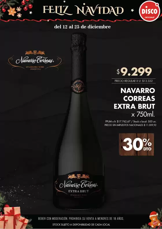 Catálogo Disco en Acassuso | ESPECIAL NAVIDAD BEBIDAS 12-12-25 | 2025-12-12T00:00:00.000Z - 2025-12-25T00:00:00.000Z