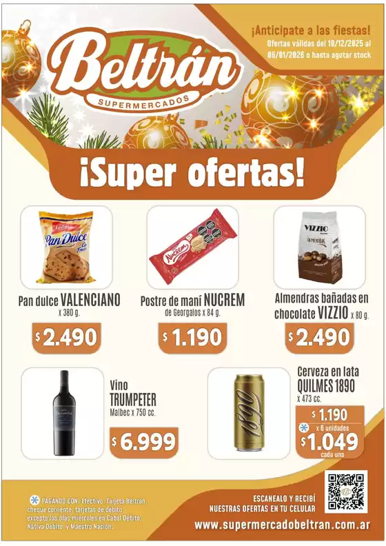 Catálogo Beltrán Supermercados en Acassuso | Ofertas Beltrán Supermercados | 2025-12-18T00:00:00.000Z - 2026-01-06T00:00:00.000Z