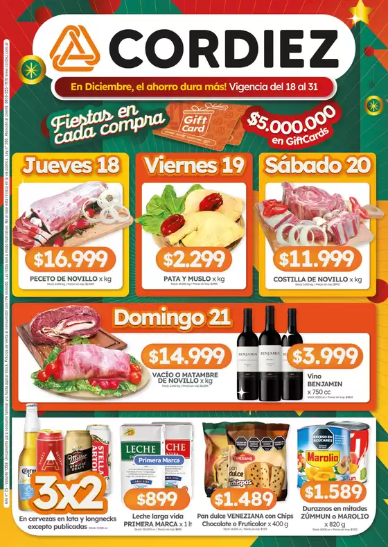 Catálogo Cordiez en Acassuso | Ofertas Cordiez | 2025-12-18T00:00:00.000Z - 2025-12-31T00:00:00.000Z