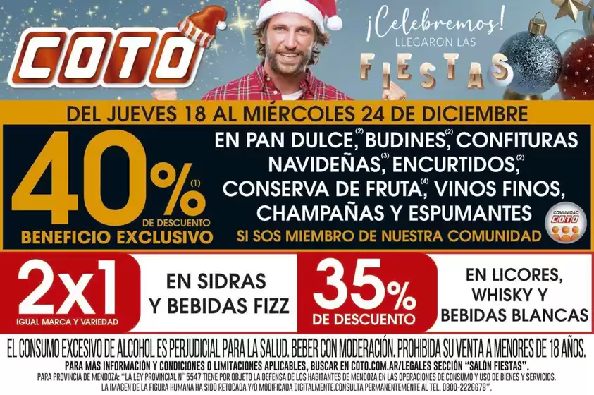Catálogo Coto en Acassuso | Coto Medio Afiche Fiestas | 2025-12-18T00:00:00.000Z - 2025-12-24T00:00:00.000Z