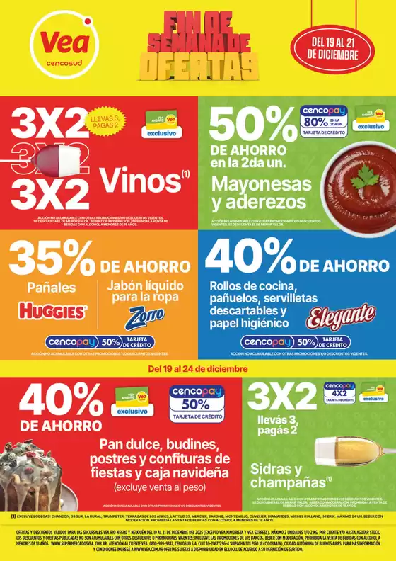 Catálogo Supermercados Vea en Ituzaingó (Buenos Aires) | Ofertas fin de semana Patagonia. | 2025-12-19T00:00:00.000Z - 2025-12-24T00:00:00.000Z