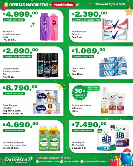 Catálogo Supermercados Damesco en Avellaneda (Buenos Aires) | Descubre ofertas atractivas | 2025-12-19T00:00:00.000Z - 2025-12-24T00:00:00.000Z