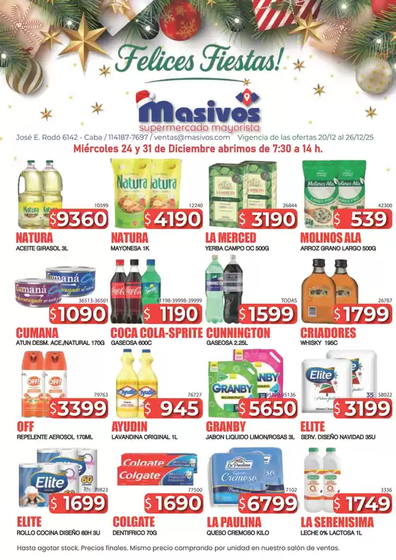 Catálogo Masivos en Avellaneda (Buenos Aires) | Ofertas Masivos | 2025-12-20T00:00:00.000Z - 2025-12-26T00:00:00.000Z
