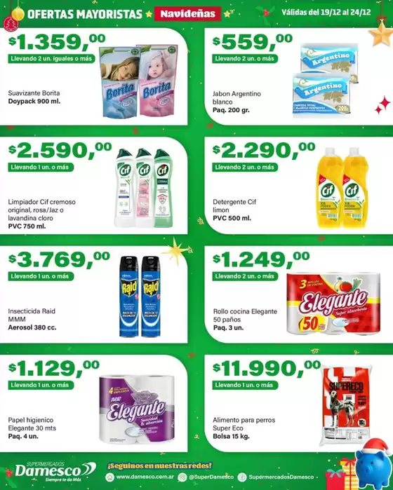 Catálogo Supermercados Damesco | Ofertas especiales atractivas para todos | 2025-12-19T00:00:00.000Z - 2025-12-24T00:00:00.000Z