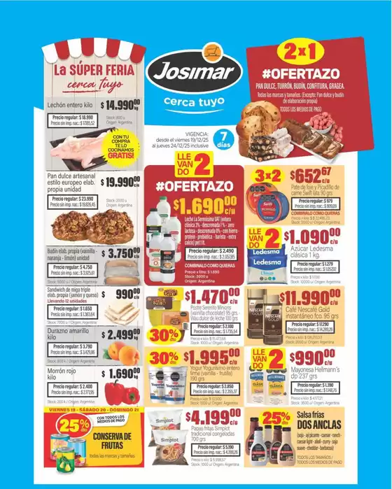 Catálogo Josimar | Ofertas Josimar | 2025-12-19T00:00:00.000Z - 2025-12-25T00:00:00.000Z