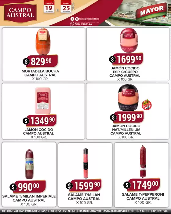 Catálogo Supermercados Mayor en Pilar (Buenos Aires) | Ofertas principales y descuentos | 2025-12-19T00:00:00.000Z - 2025-12-25T00:00:00.000Z