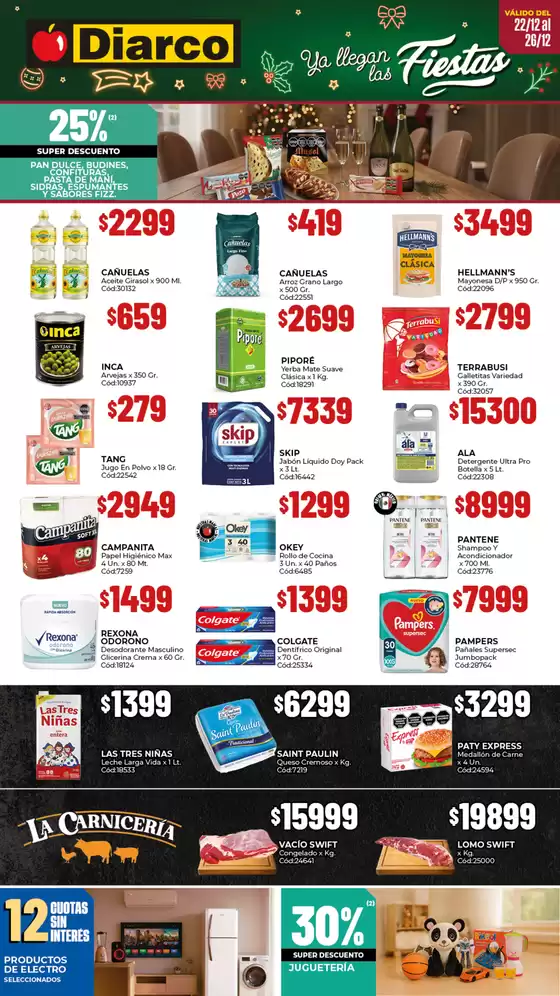 Catálogo Diarco | OFERTAS TDF | 2025-12-22T00:00:00.000Z - 2025-12-26T00:00:00.000Z