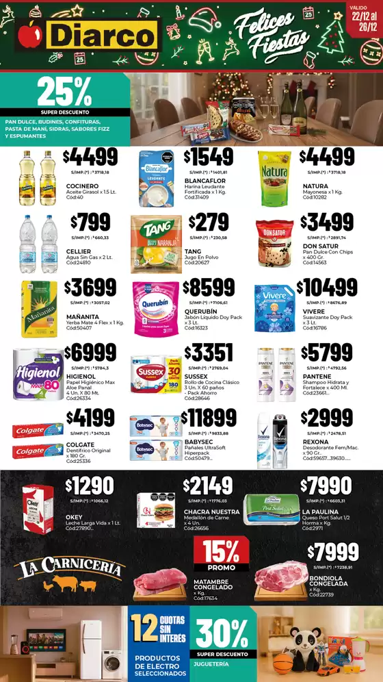 Catálogo Diarco | OFERTAS PUEBLO SUR | 2025-12-22T00:00:00.000Z - 2025-12-26T00:00:00.000Z