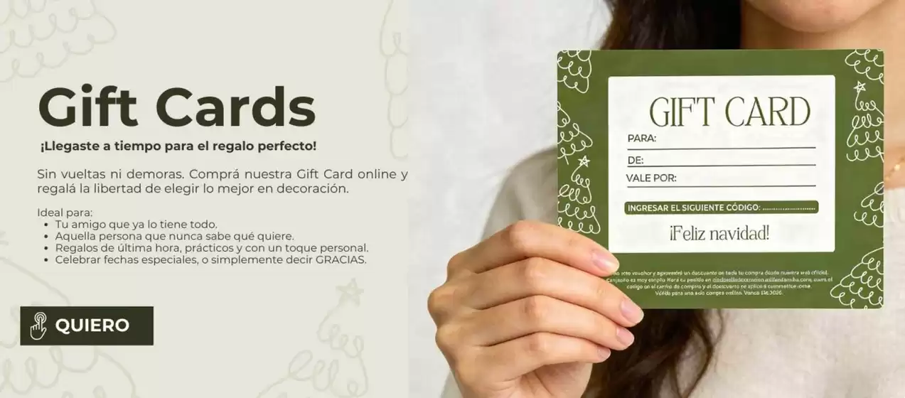 Catálogo Cinderella Decoración en Buenos Aires | Gift Cards! | 2025-12-22T00:00:00.000Z - 2025-12-31T00:00:00.000Z