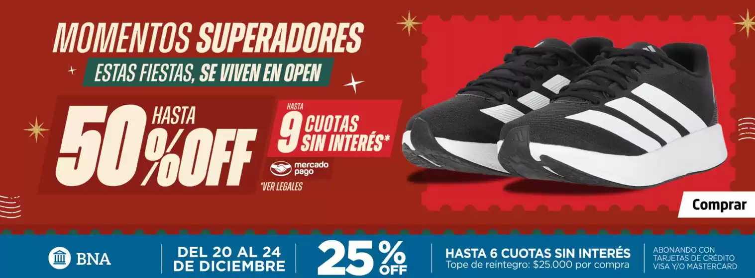 Catálogo Open Sports en San Martín (Mendoza) | Hasta 50% off | 2025-12-23T00:00:00.000Z - 2025-12-24T00:00:00.000Z