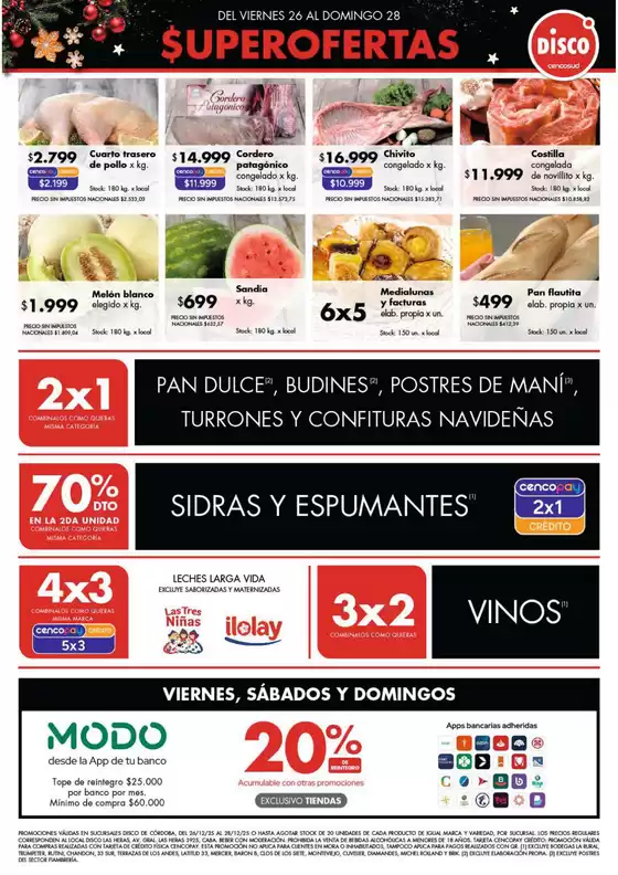 Catálogo Disco | Ofertas | Córdoba | 2025-12-26T00:00:00.000Z - 2025-12-28T00:00:00.000Z