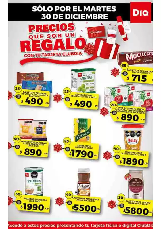 Catálogo Supermercados DIA en Oncativo | Descuentos y promociones | 2025-12-30T00:00:00.000Z - 2025-12-30T00:00:00.000Z