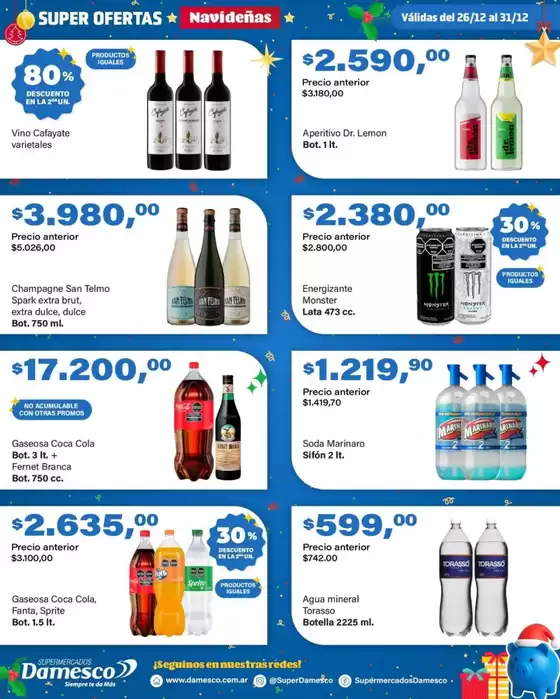 Catálogo Supermercados Damesco | Ofertas especiales atractivas para todos | 2025-12-26T00:00:00.000Z - 2025-12-31T00:00:00.000Z