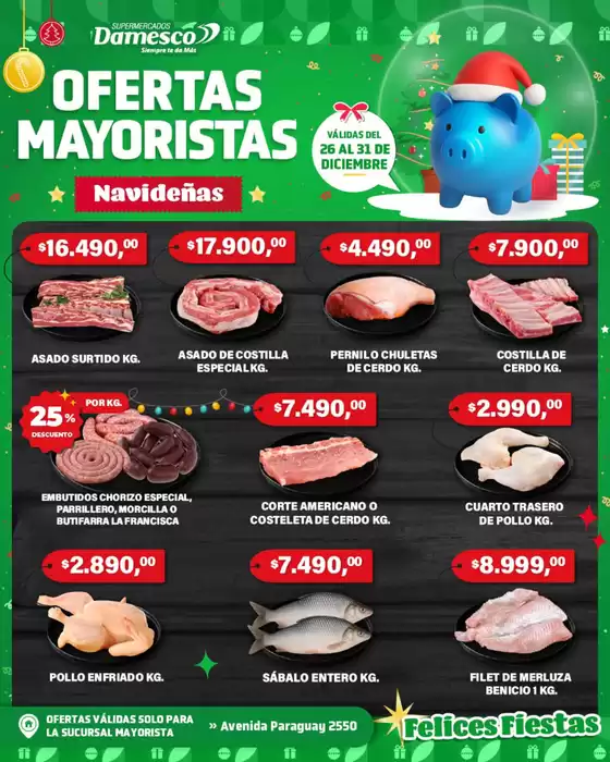 Catálogo Supermercados Damesco | Ahorra ahora con nuestras ofertas | 2025-12-26T00:00:00.000Z - 2025-12-31T00:00:00.000Z