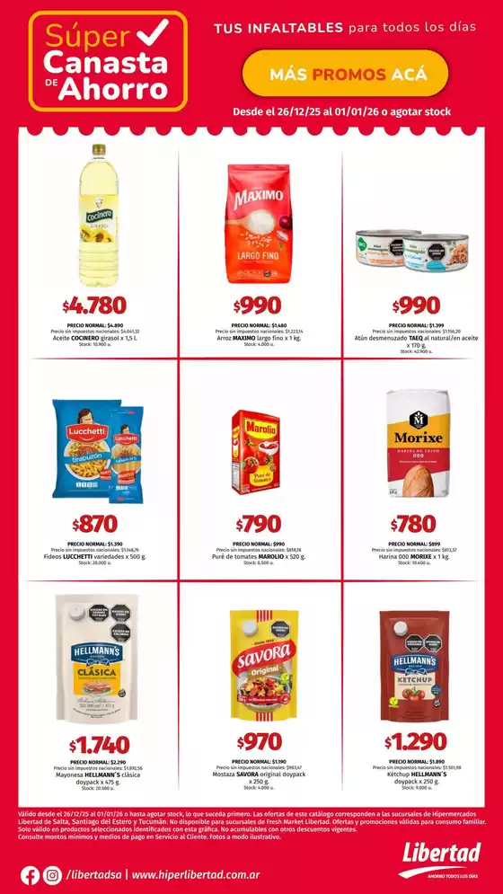 Catálogo Hiper Libertad en Miramar (Buenos Aires) | Descuentos y promociones | 2025-12-26T00:00:00.000Z - 2026-01-01T00:00:00.000Z