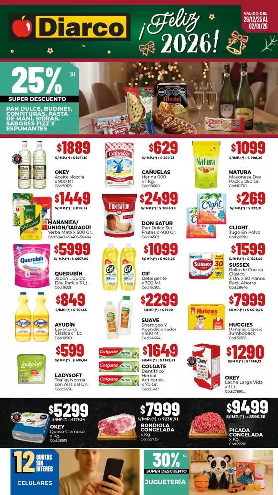 Catálogo Diarco en Córdoba | OFERTAS GBA | 2025-12-29T00:00:00.000Z - 2026-01-02T00:00:00.000Z