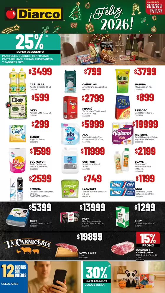 Catálogo Diarco en Córdoba | OFERTAS TDF | 2025-12-29T00:00:00.000Z - 2026-01-02T00:00:00.000Z