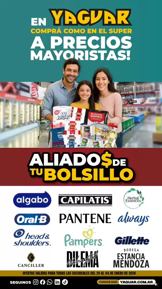 Catálogo Supermercados Yaguar | Aliados de tu Bolsillo compressed 1 | 2025-12-29T00:00:00.000Z - 2026-01-04T00:00:00.000Z