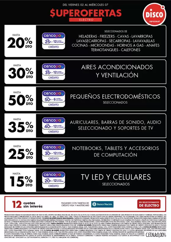 Catálogo Disco | Ofertas | Electro, T. Libre y más | 2026-01-02T00:00:00.000Z - 2026-01-07T00:00:00.000Z