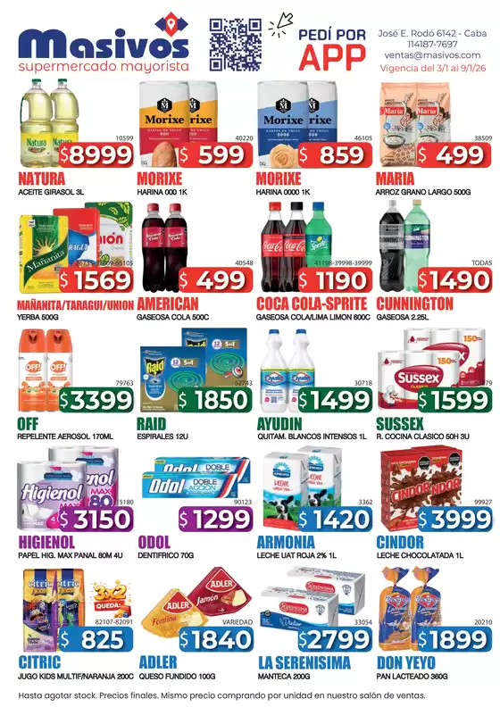 Catálogo Masivos | Ofertas Masivos | 2026-01-26T00:00:00.000Z - 2026-09-01T00:00:00.000Z