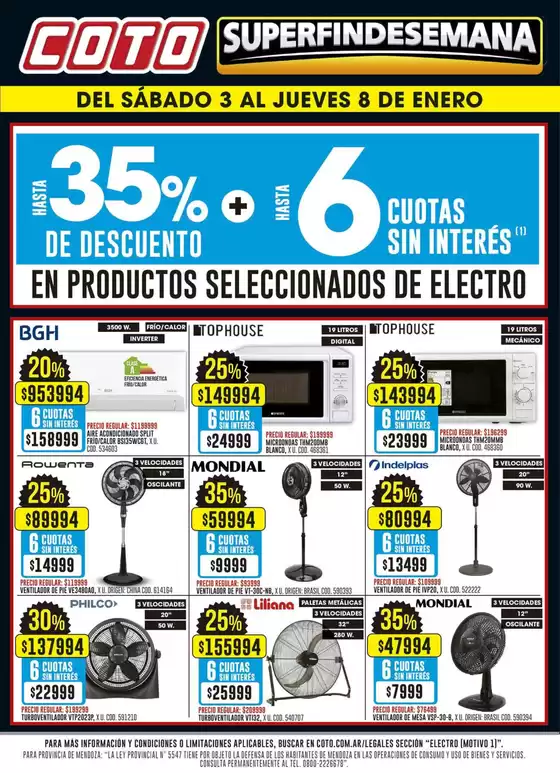 Catálogo Coto | Coto Afiche Electro Motivo | 2026-01-03T00:00:00.000Z - 2026-01-08T00:00:00.000Z