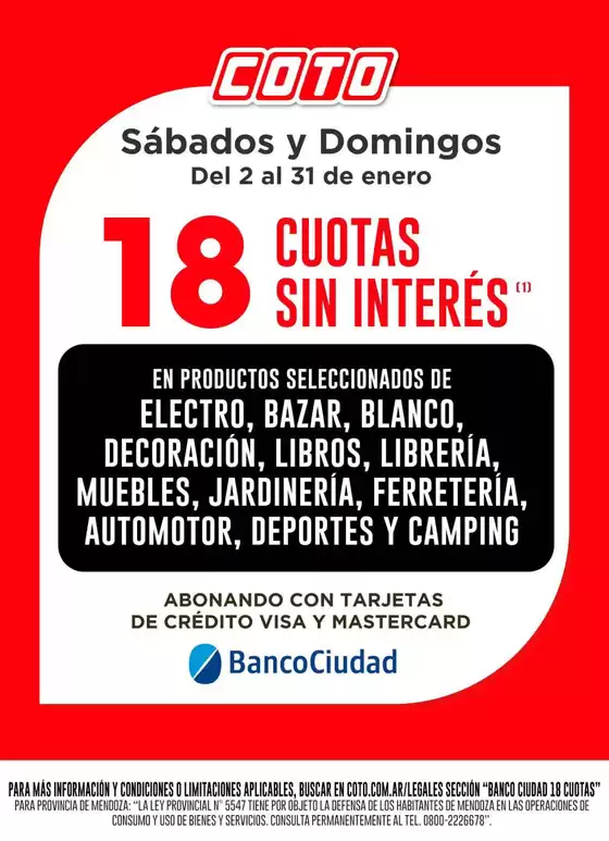 Catálogo Coto | Coto Afiche Web Banco Ciudad | 2026-01-02T00:00:00.000Z - 2026-01-31T00:00:00.000Z