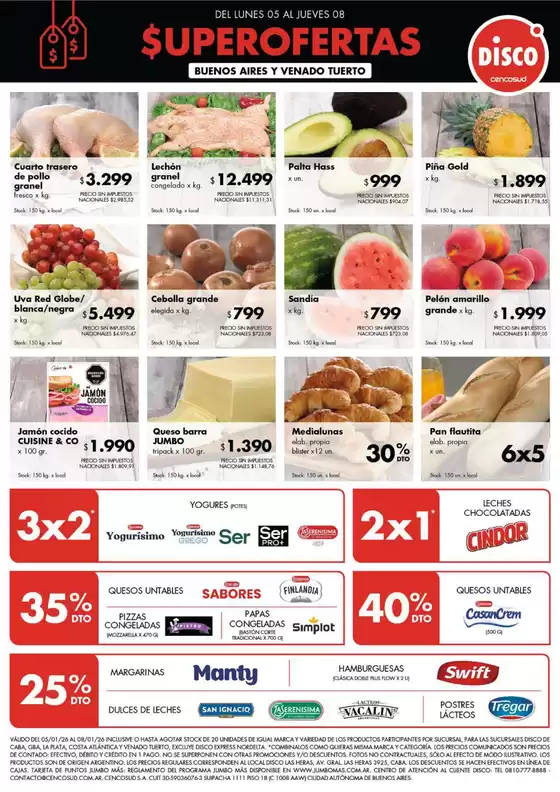 Catálogo Disco en Parque San Martín (Buenos Aires) | FERIA DE FRESCOS BS. AS. 28/12 | 2026-01-05T00:00:00.000Z - 2026-01-08T00:00:00.000Z