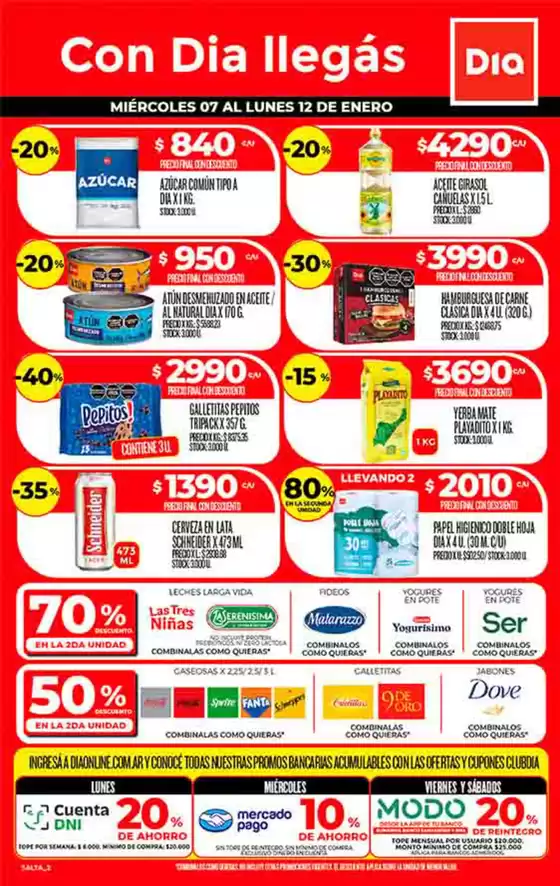 Catálogo Supermercados DIA en Quilmes | Excelente oferta para todos los clientes | 2026-01-07T00:00:00.000Z - 2026-01-12T00:00:00.000Z