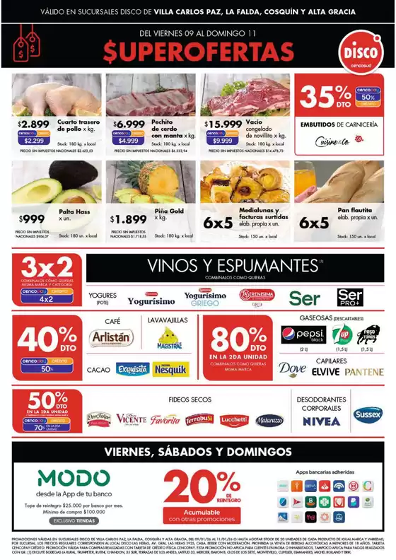 Catálogo Disco | Ofertas | Punilla | 2026-01-09T00:00:00.000Z - 2026-01-11T00:00:00.000Z